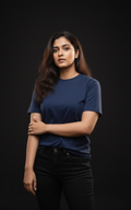 Navy Blue - Super Combed Tee (180 GSM)