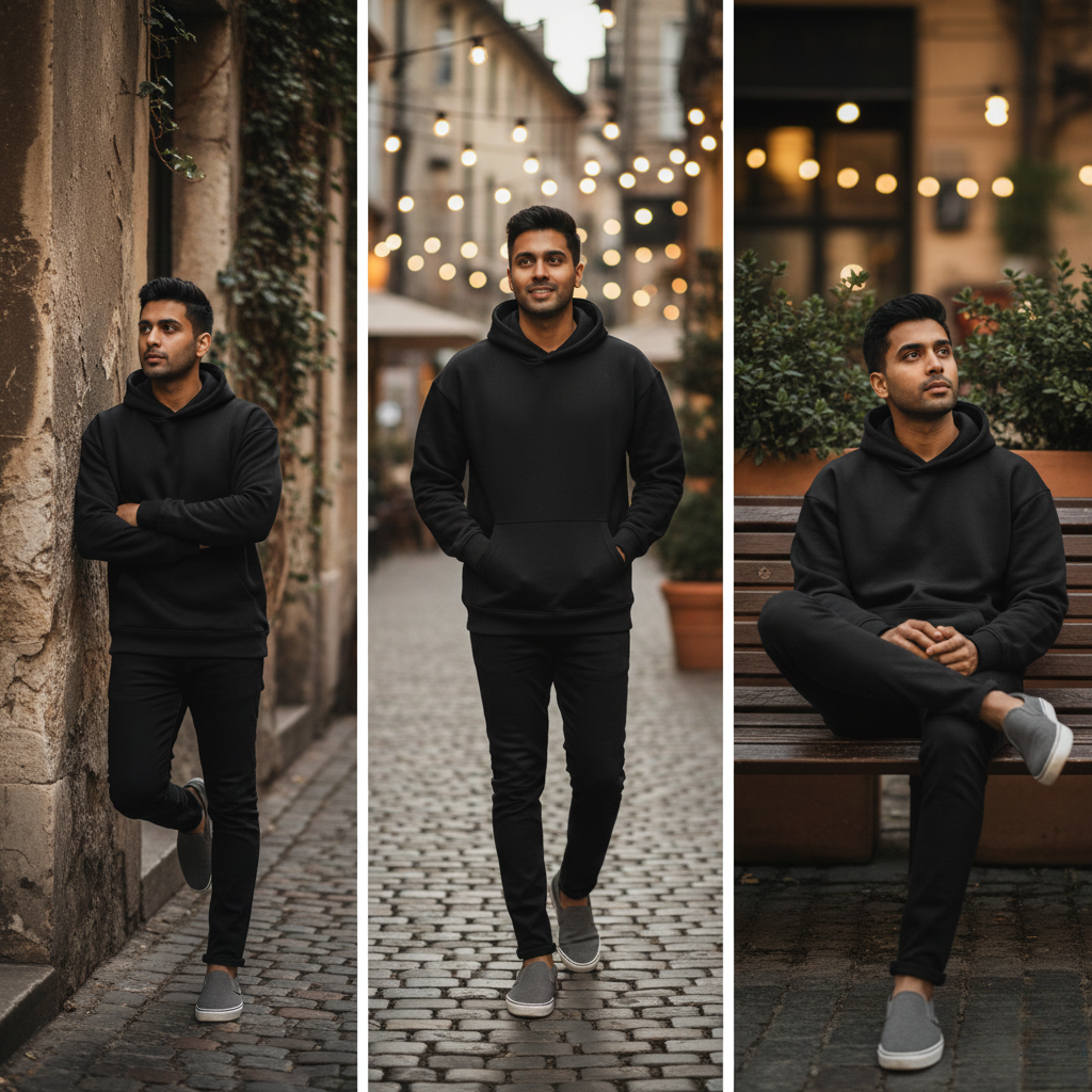 444 Signature Hoodie Drop – Black