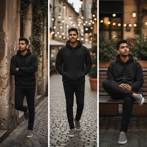 444 Signature Hoodie Drop – Black