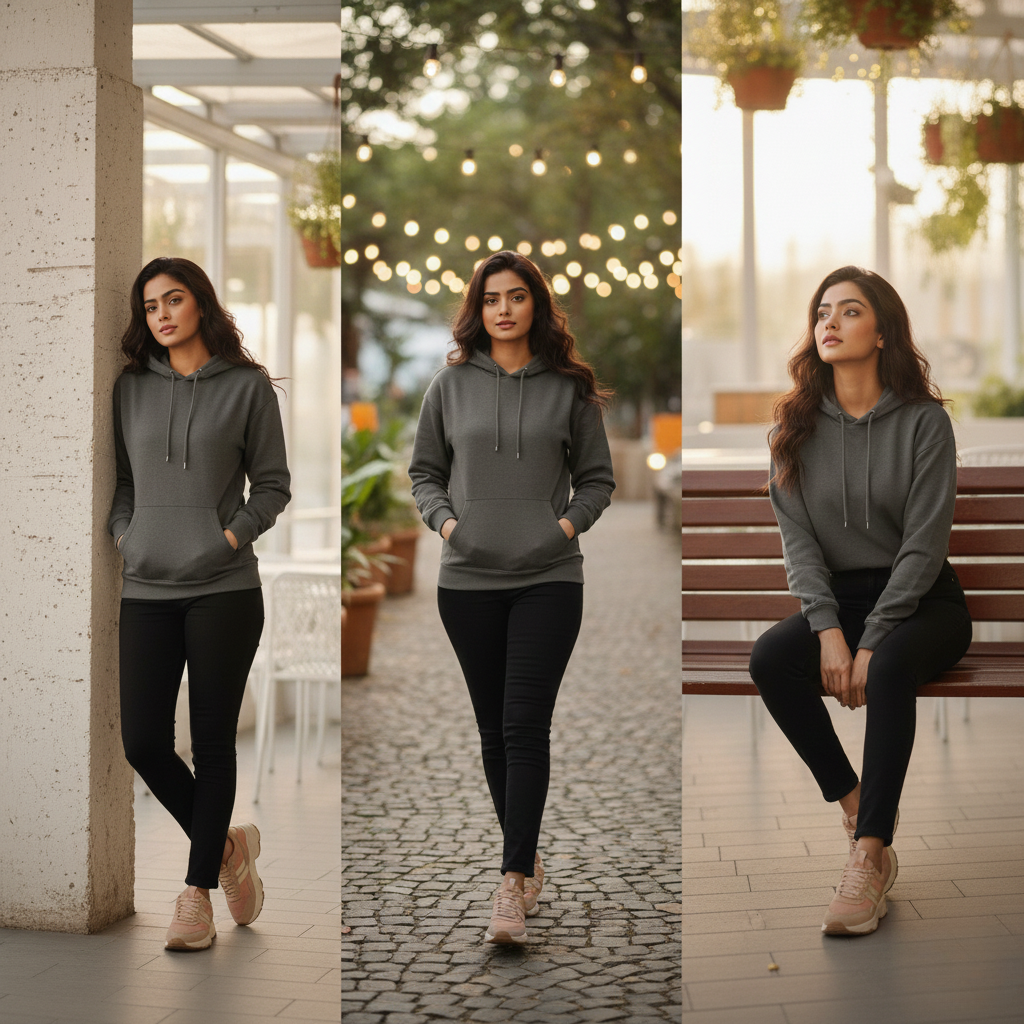 444 Signature Hoodie Drop – Charcoal Grey