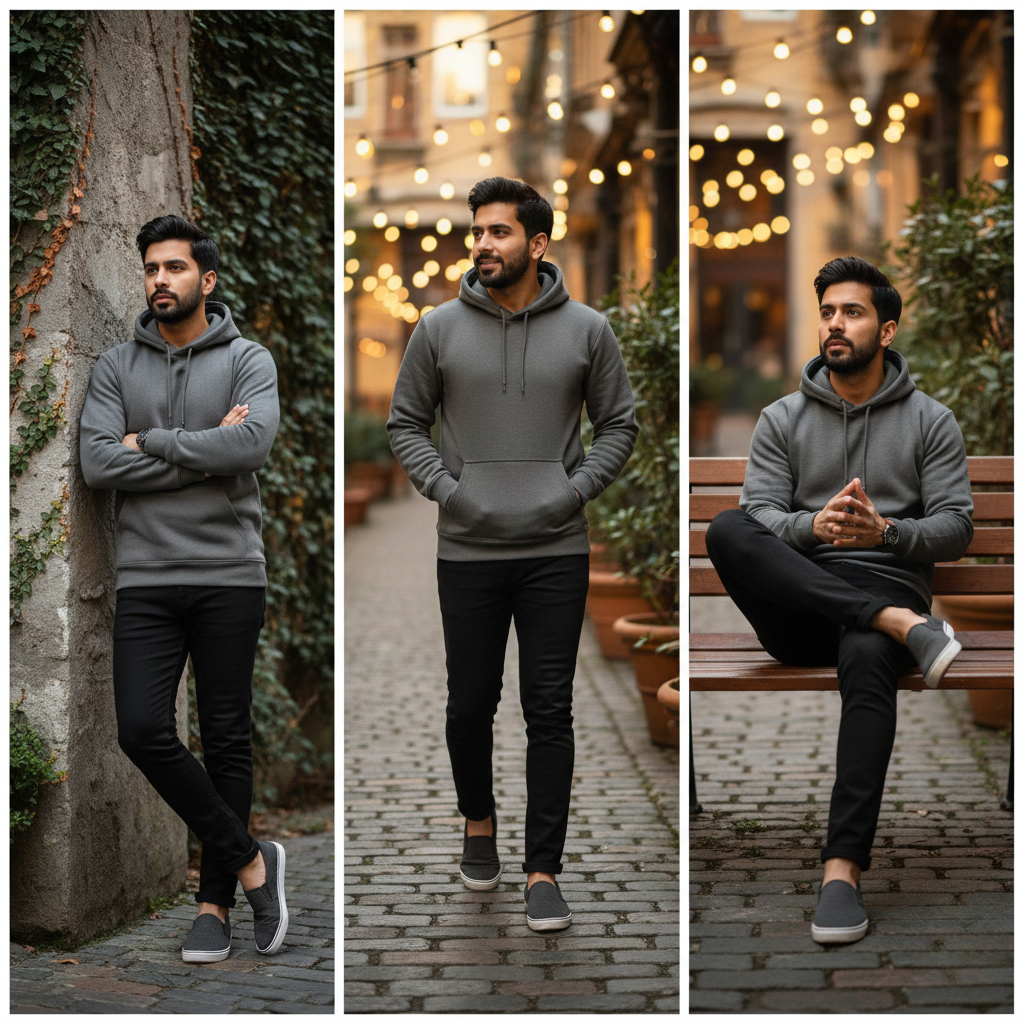 444 Signature Hoodie Drop – Charcoal Grey