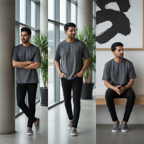 Oversized Essential | Solid – Graphite