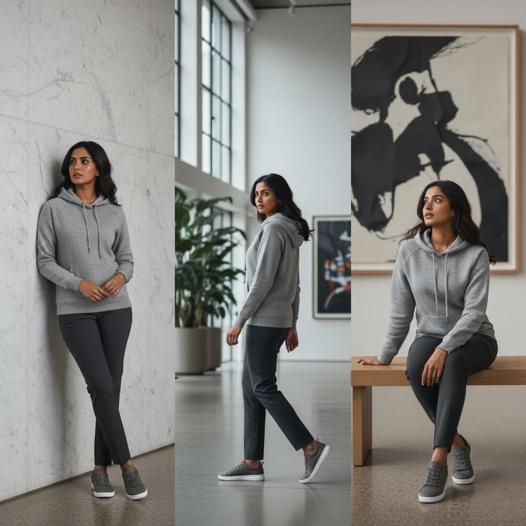 444 Signature Hoodie Drop – Grey