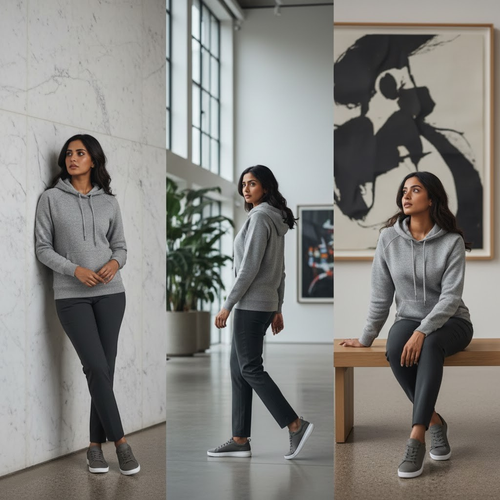 444 Signature Hoodie Drop – Grey