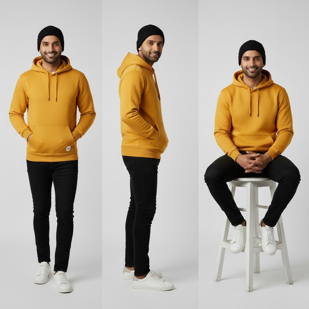 444 Signature Hoodie Drop – Mustard Yellow
