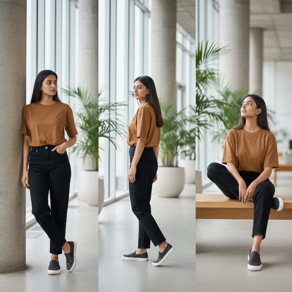 444 Signature Oversize Tee – Toffee